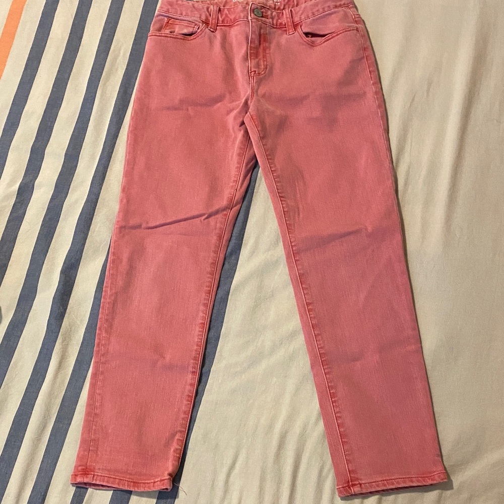 Gap 1969 Boyfriend Pink Denim Jeans Sz 14